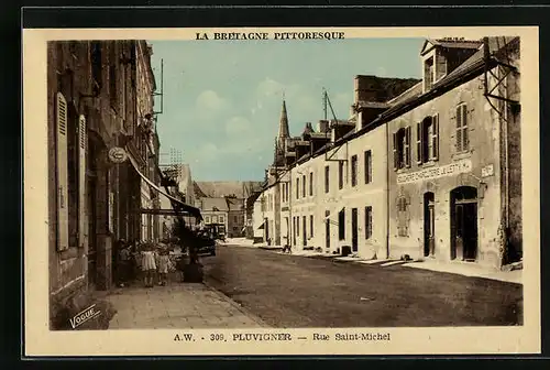 AK Pluvigner, Rue Saint-Michel