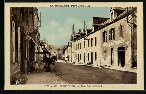 AK Pluvigner, Rue Saint-Michel