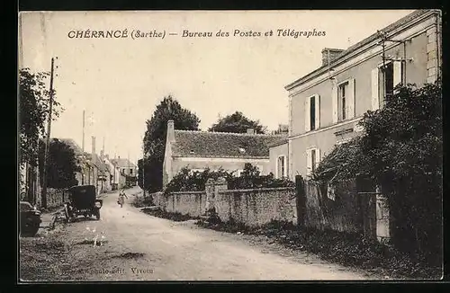 AK Chérancé, Bureau des Postes et Télégraphes