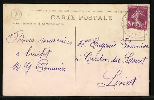 AK Chérancé, Bureau des Postes et Télégraphes