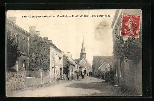 AK Saint-Georges-le-Gauthier, Route de Saint-Mars