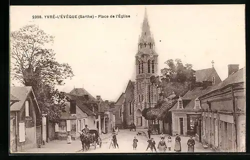 AK Yvré-l`Évêque, Place de l`Église
