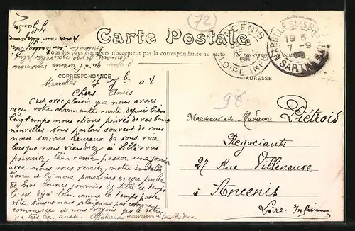 AK Marolles-les-Braults, Place de l`Église