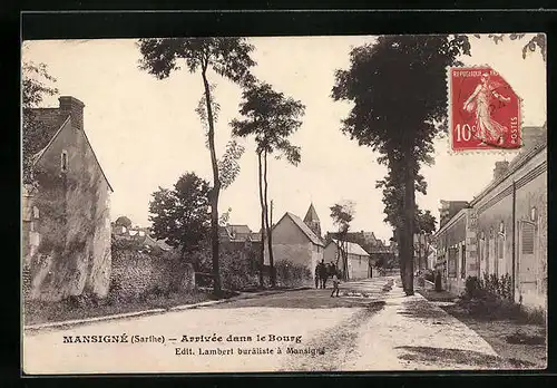 AK Mansigné, Arrivée dans le Bourg