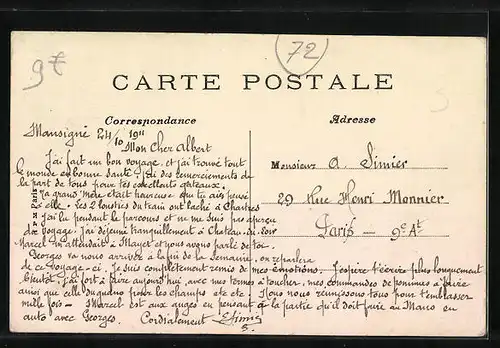 AK Mansigné, Arrivée dans le Bourg