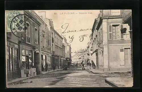 AK La Flèche, Grande Rue