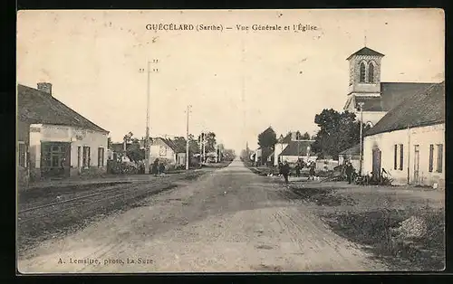 AK Guécélard, Vue Generale et l`Église