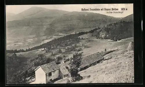 AK Freundstein, Melkerei, Grosser Belchen, Sudelkopf