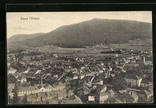 AK Raon l'Etape, Ortspartie mit Kirche