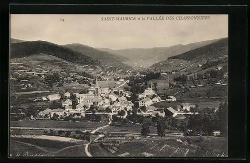 AK Saint-Maurice, Et la Vallee des Charbonniers