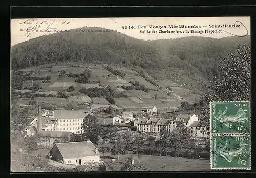 AK Saint-Maurice, Vallee des Charbonniers: Le Tissage Falgeollet