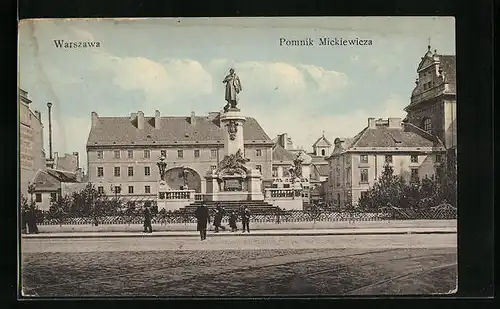 AK Warszawa, Pomnik Mickiewicza