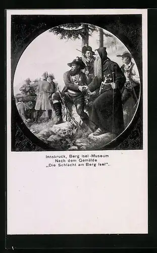 Künstler-AK Andreas Hofer während der Schlacht am Berg Isel