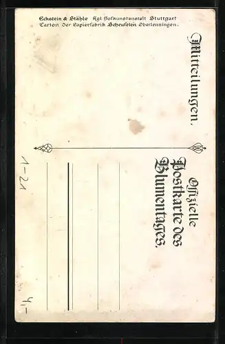 Künstler-AK Erinnerungskarte zur Silberhochzeit des Königspaares von Württemberg 1911, Portraits mit Wappen und Krone