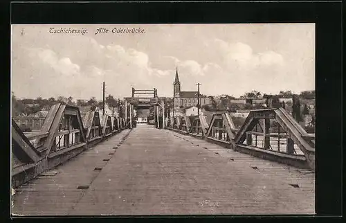 AK Tschicherzig, Alte Oderbrücke