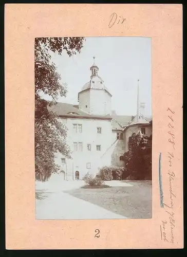 Fotografie Brück & Sohn Meissen, Ansicht Dornburg a. Saale, Blick auf den Schlosshof