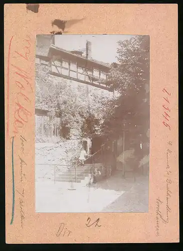 Fotografie Brück & Sohn Meissen, Ansicht Nordhausen a. H., Blick auf die Kutteltreppe