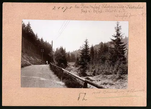 Fotografie Brück & Sohn Meissen, Ansicht Schellerhau, Strassenpartie am Fremdenhof Schellermühle