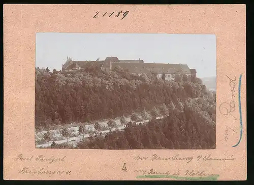 Fotografie Brück & Sohn Meissen, Ansicht Freyburg a. U., Blick auf das Schloss Neuenburg