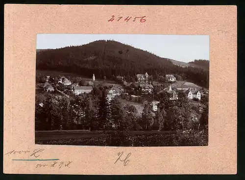 Fotografie Brück & Sohn Meissen, Ansicht Bärenfels i. Erzg., Blick auf den Ort mit Wohnhäusern