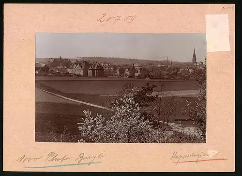 Fotografie Brück & Sohn Meissen, Ansicht Wilsdruff, Blick auf die Stadt mit Wohnhäusern