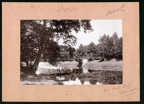 Fotografie Brück & Sohn Meissen, Ansicht Bad Liebenwerda, Blick auf die Wäldchenbrücke