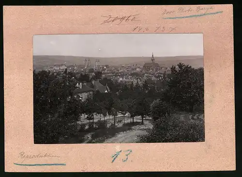 Fotografie Brück & Sohn Meissen, Ansicht Naumburg a. Saale, Blick auf die Stadt mit Kirche und Dom