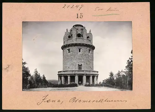 Fotografie Brück & Sohn Meissen, Ansicht Jena, Blick auf den Bismarckturm