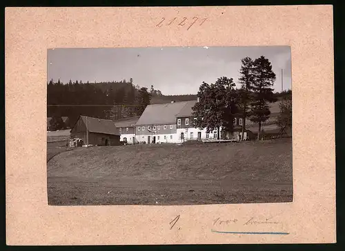 Fotografie Brück & Sohn Meissen, Ansicht Rehefelds-Zaunhaus, Blick auf Strellers Gasthof