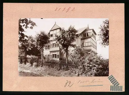 Fotografie Brück & Sohn Meissen, Ansicht Bärenfels i. Erzg., Partie an der Villa Lydia