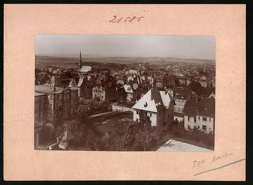Fotografie Brück & Sohn Meissen, Ansicht Burgstädt i. Sa., Blick über die Stadt mit Wohnhäusern