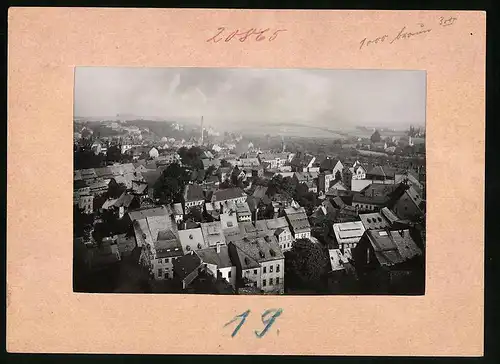 Fotografie Brück & Sohn Meissen, Ansicht Mittweida, Blick über die Stadt vom Kirchturm aus gesehen