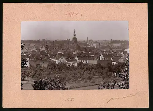 Fotografie Brück & Sohn Meissen, Ansicht Spremberg, Blick auf die Stadt mit Fabriken