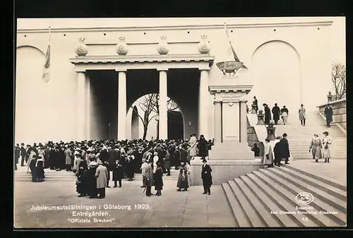 AK Göteborg, Jubileumsutställningen 1923, Entrégarden, Ausstellung