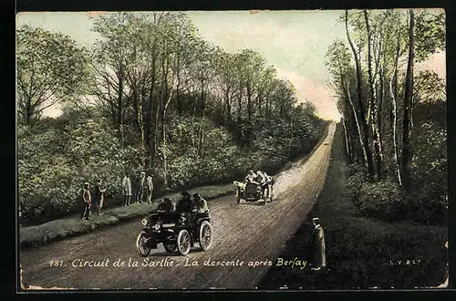 AK Berfay, Circuit de la sarthe, La descente après Berfay, Autorennen