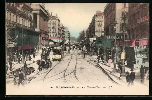 AK Marseille, La Cannebière