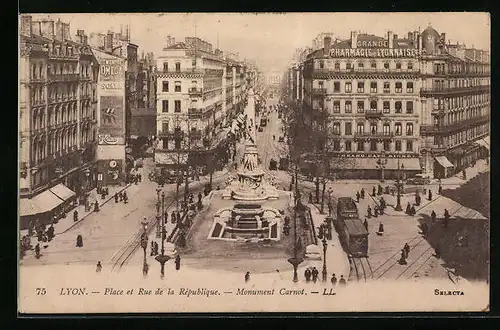 AK Lyon, Place et Rue de la République