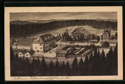 AK Kaltenbronn, Ortsansicht aus der Vogelschau