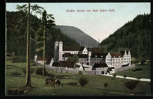 Künstler-AK Hirsau, Kloster Hirsau vor dem Jahre 1692
