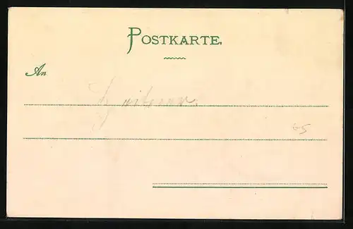 AK Wolnzach, Teilansicht, Münchner Kindl, Passepartout