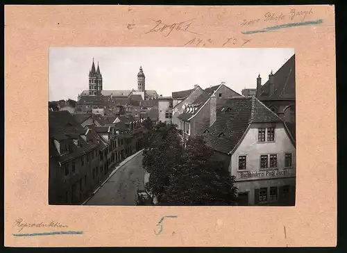Fotografie Brück & Sohn Meissen, Ansicht Naumburg a. Saale, Blick in die Kanalstrasse an der Buchbinderei Paul Jacobi