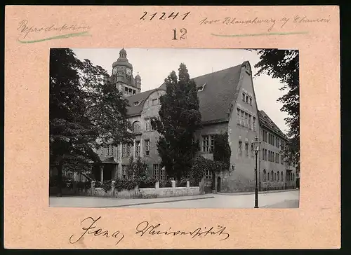 Fotografie Brück & Sohn Meissen, Ansicht Jena, Strassenpartie an der Universität