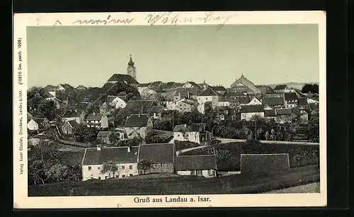 AK Landau /Isar, Ortsansicht