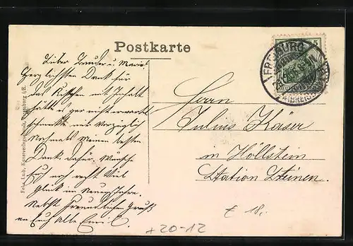 AK Freiburg, Münster v. Schlossberg, Martinstor und Schwabantor in Jahreszahl 1907