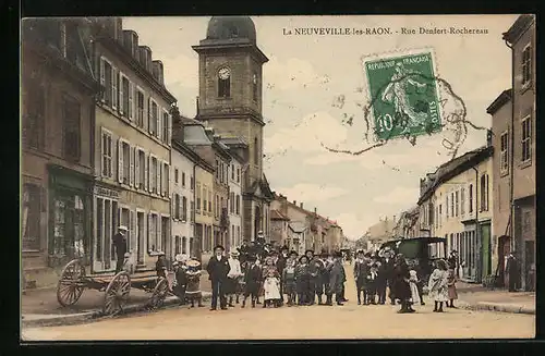 AK La Neuville-les-Raon, Rue Denfert-Rochereau