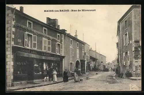 AK Bains-les-Bains, Rue de Mirecourt