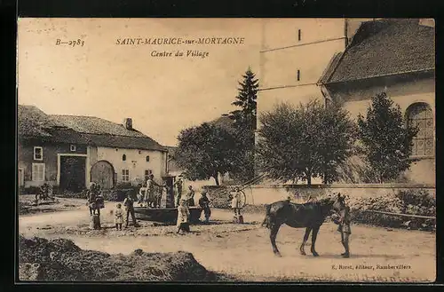 AK Saint-Maurice-sur-Mortagne, Centre du Village