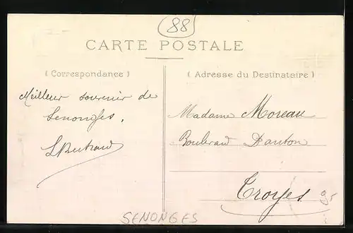 AK Senonges, Strassenpartie im Ortskern