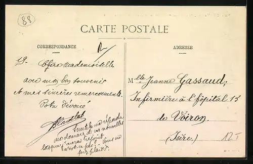 AK Vagney, Avenue de Zainvillers et la Poste