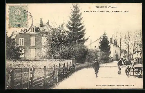 AK Granges, Entree du Centre par le Meix-Claudel